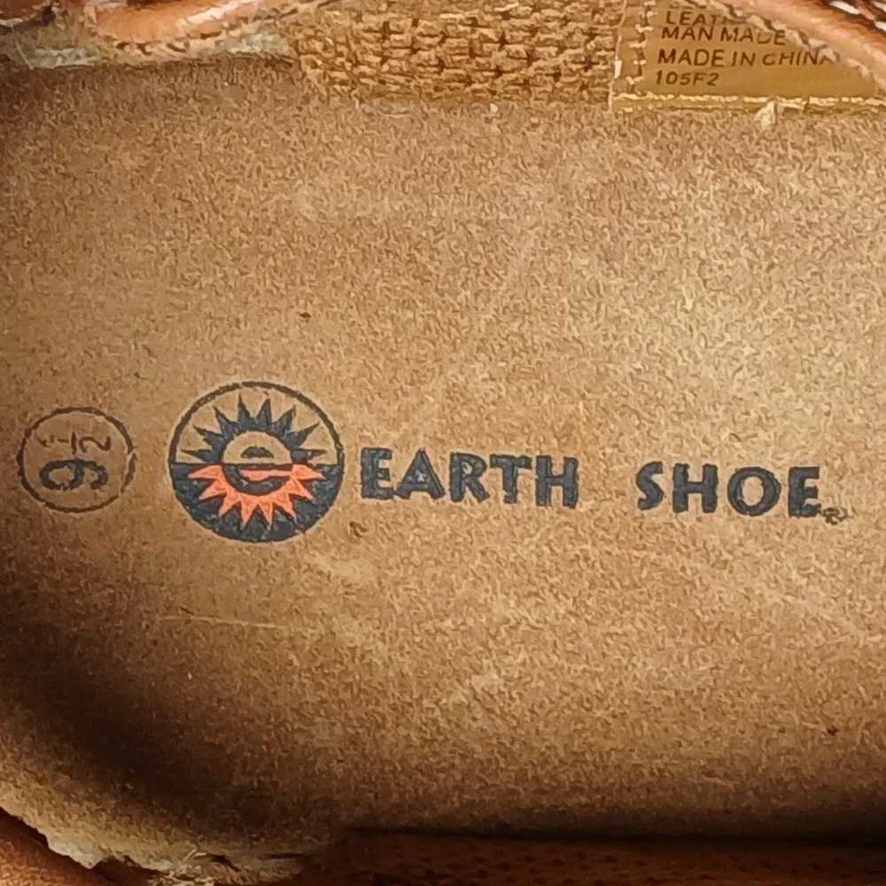 Earth Shoe Floater 5 Men 9.5 Tan Leather Fisherman Sandal 5201497 Coastal Rugged